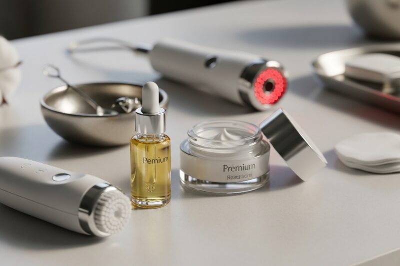 Wieczorna pielęgnacja twarzy w 10 minut - jak połączyć urządzenia i kosmetyki?