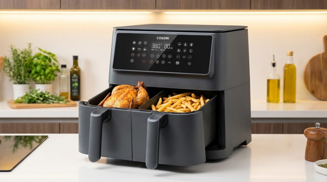 Test Air Fryer COSORI TwinFry 10L [TEST] ⭐️ Kulinarny gigant z dzielonym koszem