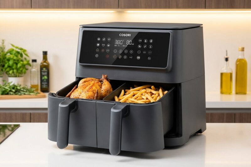 Air Fryer COSORI TwinFry 10L [TEST] ⭐️ Kulinarny gigant z dzielonym koszem