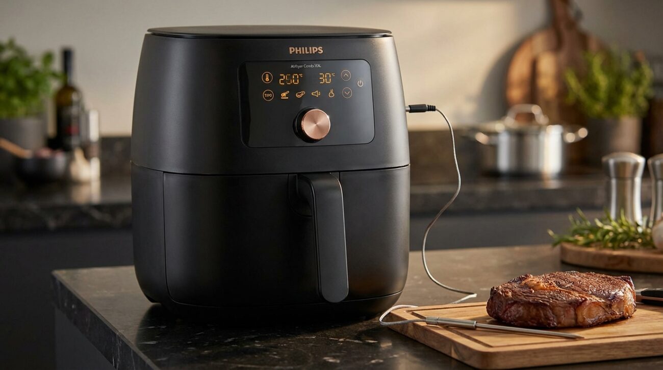 Test Frytkownica beztłuszczowa Philips Ovi Smart 2.0 XXL HD9880/90 [TEST] ⭐️ Kulinarny geniusz z termosondą