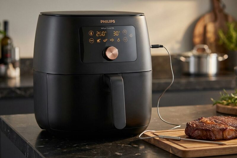 Test Frytkownica beztłuszczowa Philips Ovi Smart 2.0 XXL HD9880/90 [TEST] ⭐️ Kulinarny geniusz z termosondą