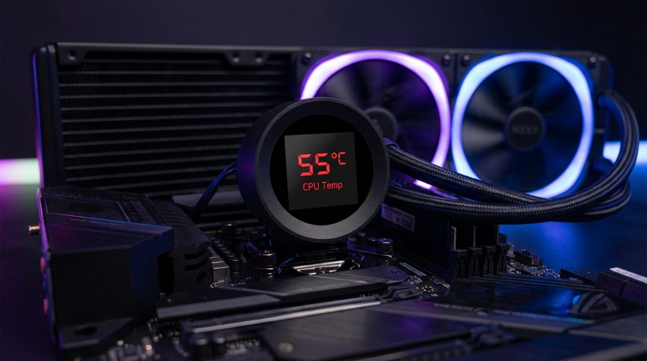 Test Chłodzenie wodne NZXT Kraken Plus 240 RGB [TEST] ⭐️ Widowiskowy ekran i cisza