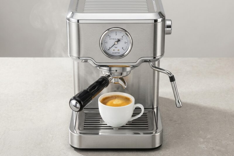 Test Ekspres kolbowy GÖTZE & JENSEN ECM700 [TEST] ⭐️ Kapsułki Dolce Gusto i mielona w jednym