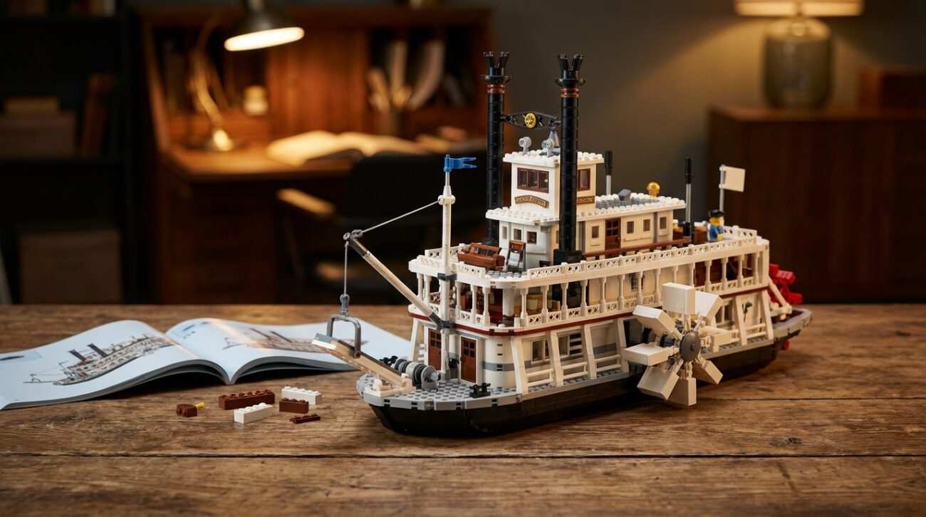 Klocki LEGO LEGO Ideas 21356 Parowiec rzeczny [TEST] ⭐️ Historyczny gigant na twojej półce