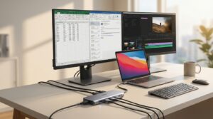 Hub USB Anker 364 10-in-1 [TEST] ⭐️ Praca na dwa monitory
