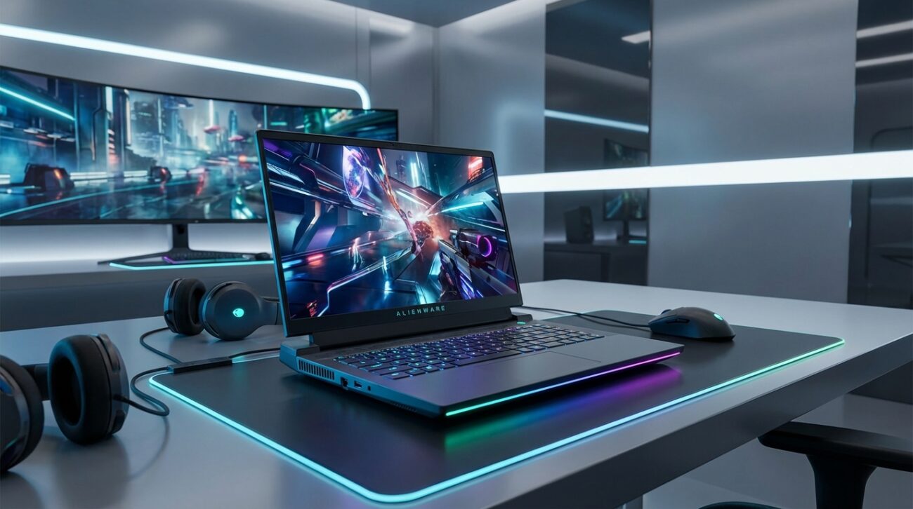 Laptop gamingowy Dell Alienware 16 Aurora [TEST] ⭐️ Futurystyczna bestia z RTX 5060
