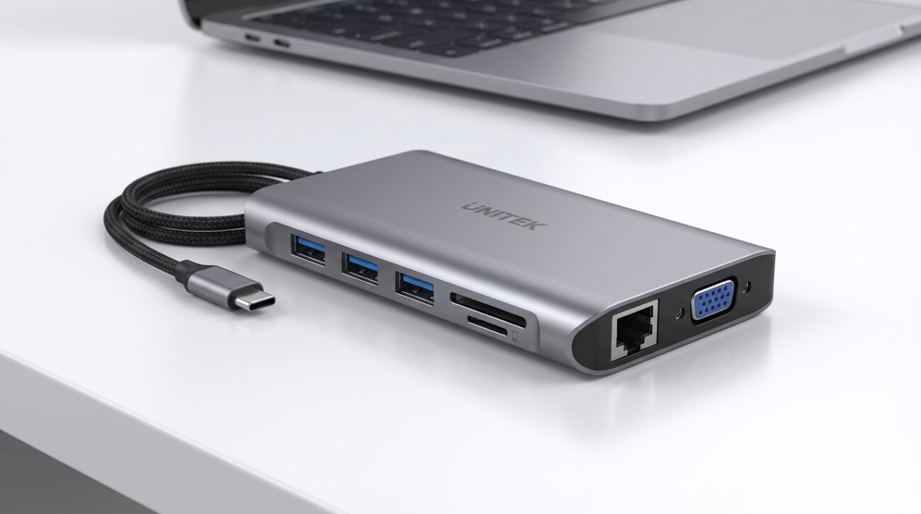 Test Hub USB Unitek uHUB H6 9w1 [TEST] ⭐️ Biurowe centrum dowodzenia