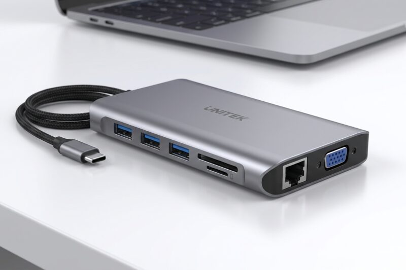 Hub USB Unitek uHUB H6 9w1 [TEST] ⭐️ Biurowe centrum dowodzenia
