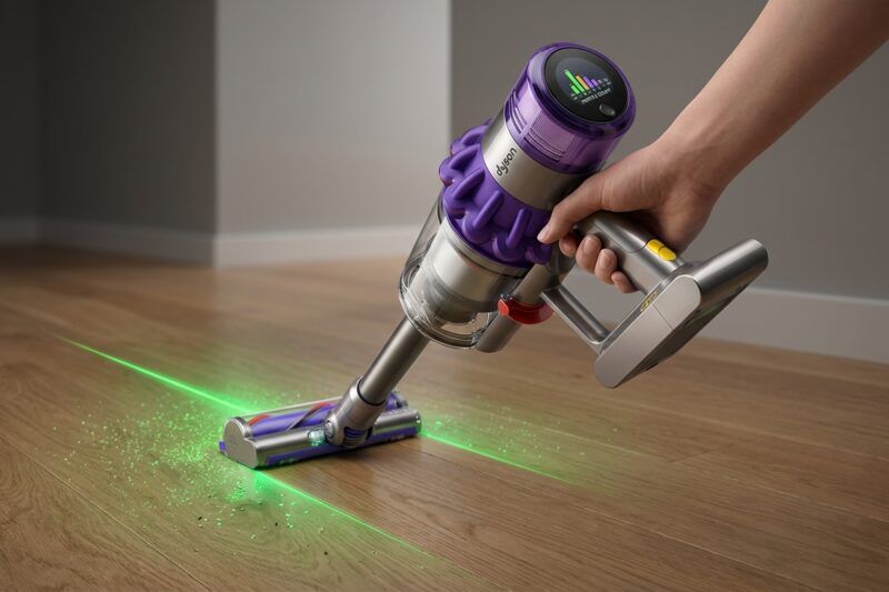 Test Odkurzacz pionowy Dyson V15 Detect Absolute [TEST] ⭐️ Laserowa rewolucja w sprzątaniu