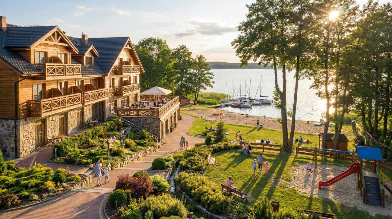 Ranking najlepszych hoteli rodzinnych w Giżycku 2026 – gdzie na Mazury z dziećmi?