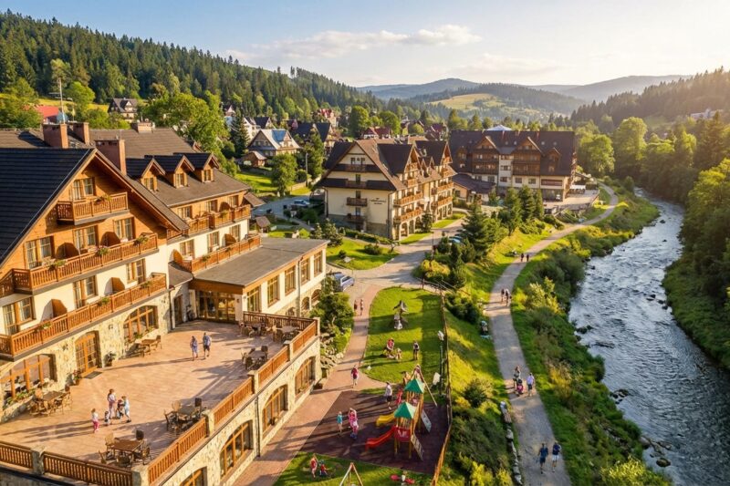 Ranking najlepszych hoteli rodzinnych w Krynicy-Zdroju 2026 – gdzie w góry z dzieckiem?