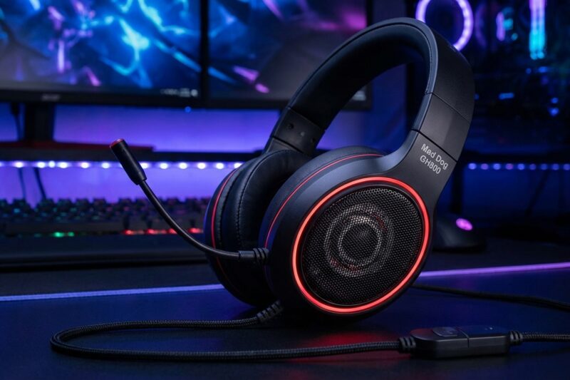 Słuchawki MAD DOG GH800 7.1 [TEST] ⭐️ Budżetowy bilet do świata dźwięku przestrzennego