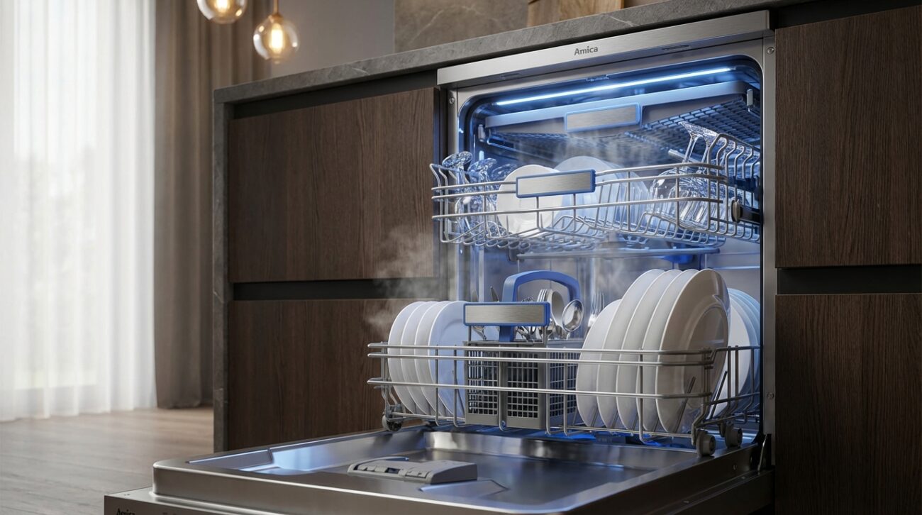 Test Zmywarka Amica DIM66B7ELOWCID [TEST] ⭐️ Polska para i klasa B