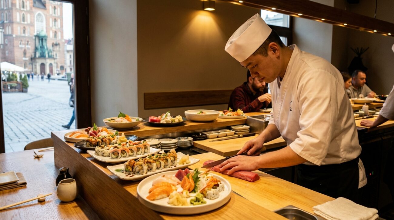 Ranking najlepszych restauracji sushi w Krakowie 2026 – gdzie zjeść najsmaczniejszą rybę?