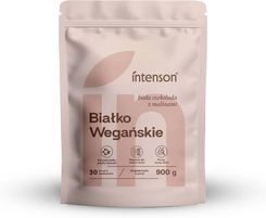 Białko wegańskie Intenson biała czekolada malina 900g