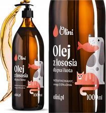 Olej z łososia Olini nierafinowany 1L