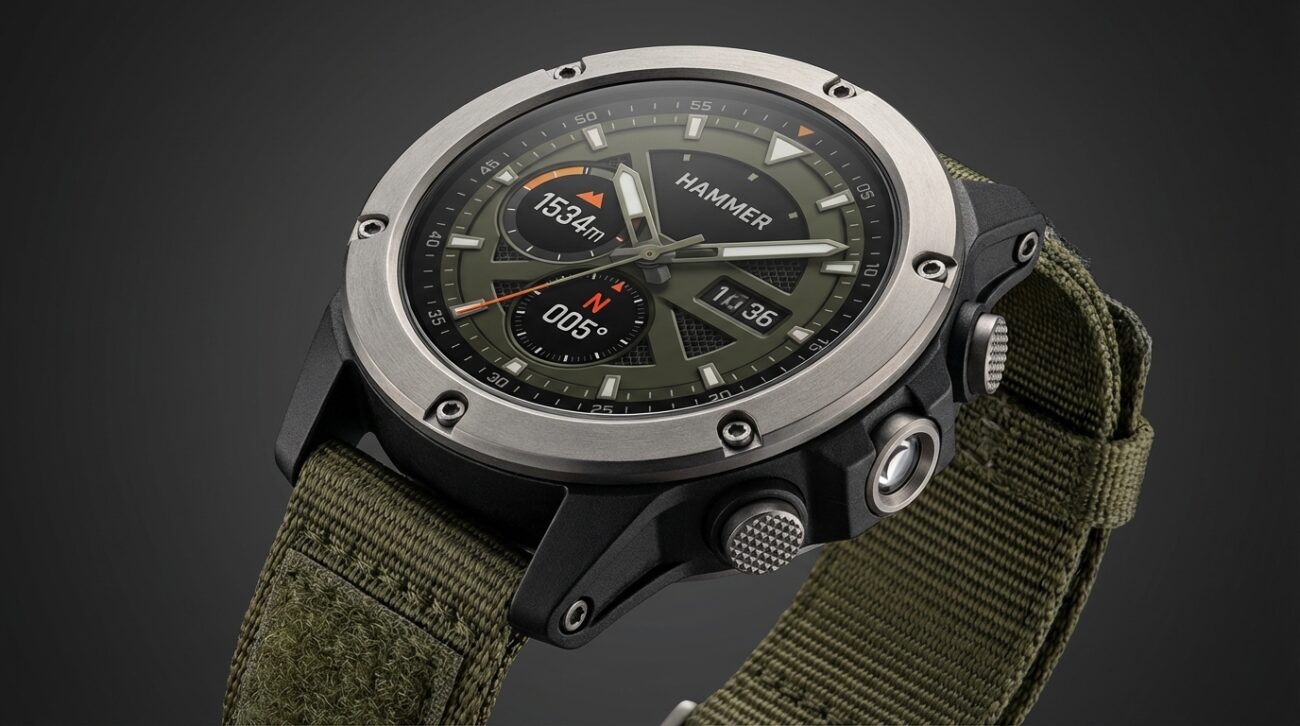 Test Smartwatch HAMMER Watch 2 Military Edition [TEST] ⭐️ Pancerny twardziel z GPS w świetnej cenie