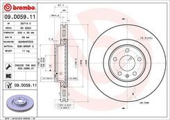 Tarcza hamulcowa Brembo 09.D059.11