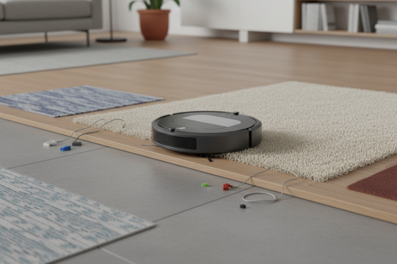 Jak wybrać robot sprzątający do mieszkania z progami i dywanami?