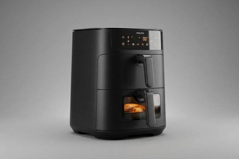 Frytkownica Philips Ovi Stacked Dual Basket NA462/70 [TEST] ⭐️ Pionowa rewolucja na kuchennym blacie