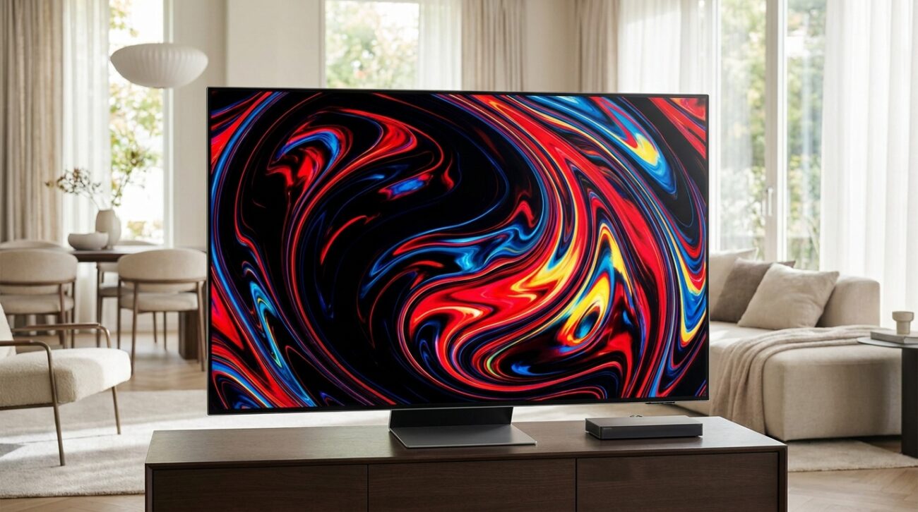 Test Smart TV Samsung QE65S95F [TEST] ⭐️ Potężny OLED bez irytujących odblasków