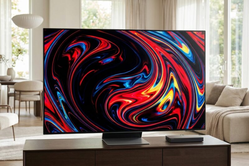 Smart TV Samsung QE65S95F [TEST] ⭐️ Potężny OLED bez irytujących odblasków